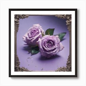 Purple Roses 36 Art Print