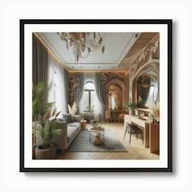 Shabby Chic Living Room Art Print