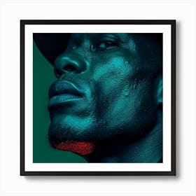 Portrait Of A Black Man Art Print