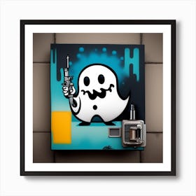 Ghost Vending Machine Art Print