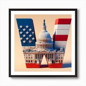 United States Capitol Art Print