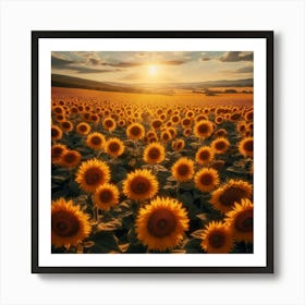 Sunflowers for you Art Print