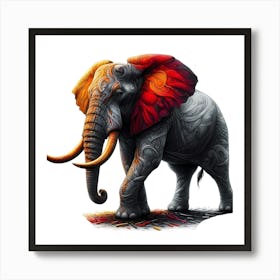 Animal Creative Portrai Illustrationt 17 Art Print