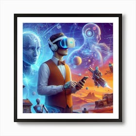 Vr Headsets 2 Art Print