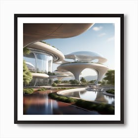 Futuristic City 277 Art Print