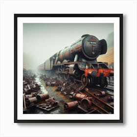 Train Wreck Art Print