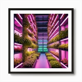 Futuristic Greenhouse 1 Art Print