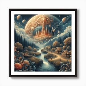 City In The Sky Art Print