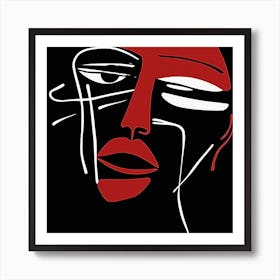 Face Of A Woman 3 Art Print