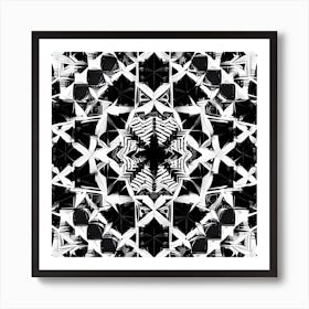 Abstract Black And White Pattern Art Print