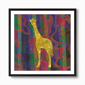 Exotic Giraffe Art Print