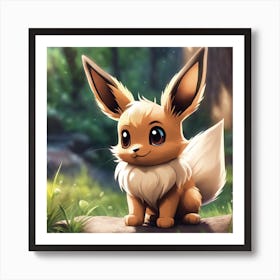 Cute Eevee Art Print