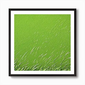 Grass In The Rain Art Print