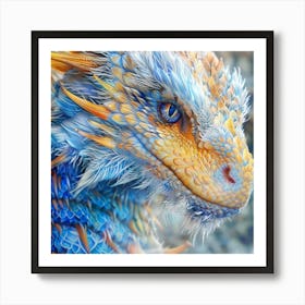 Blue Dragon Art Print