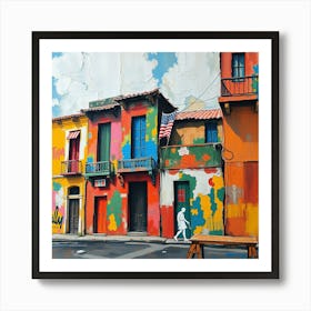 Colorful Houses In Cuba Art Print