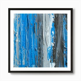 Abstract Painting, Blue, Abstract Painting Art Print