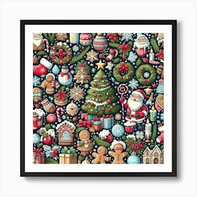 Christmas Ornaments Art Print