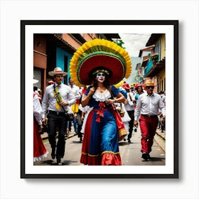 Colombian Festivities Mysterious (7) Art Print