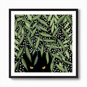 Tropical Night Square Art Print