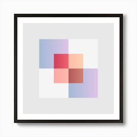 Squares Block 13 Art Print