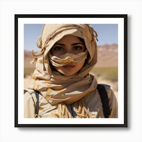 Portrait Of A Woman In The Desert Poster