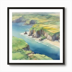 Irish Coast Art Print