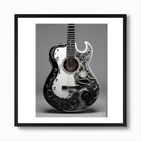 Yin and Yang in Guitar Harmony 1 Art Print