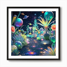 Psychedelic Garden Art Print