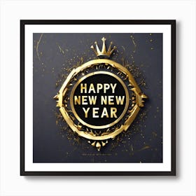 Happy New Year 77 Art Print