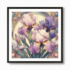 Iris Painting 2 Art Print