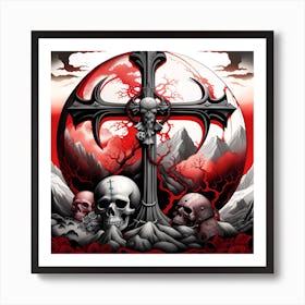 Cross Of Hell 2 Art Print