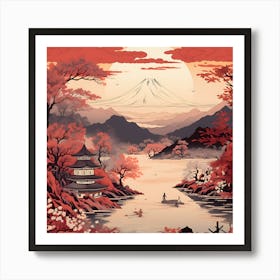 Asian Landscape Art Print