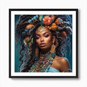 African Beauty Art Print