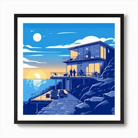 House By The Sea Art Print