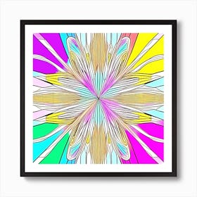 Abstract Flower 1 Art Print