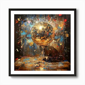 Disco Ball Art 23 Art Print