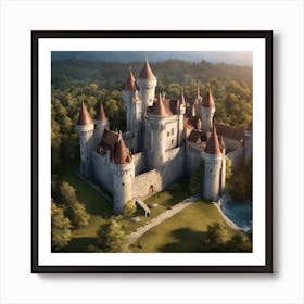 Castle In The Woods 8 Art Print