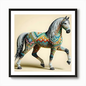 Beaded Horse 1 Art Print