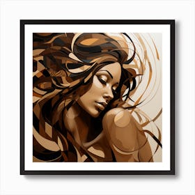 Abstract Of A Woman 1 Art Print