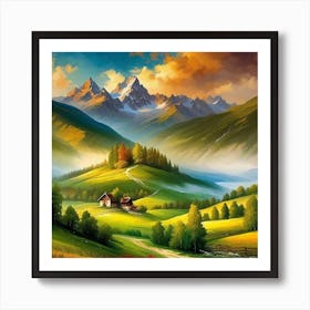 Landscape Painting 170 Art Print