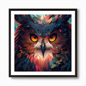 Owl Painting Art Print