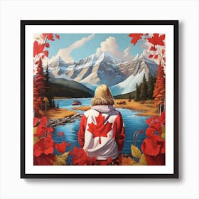 Canadian Girl Art Print