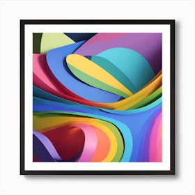0 Many Colours Overlap With Each Other With A Centra Esrgan V1 X2plus (1) Art Print