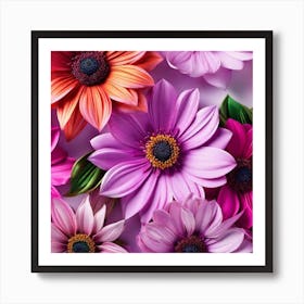 Colorful Flowers 9 Art Print