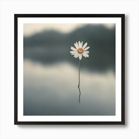 Single Daisy Art Print