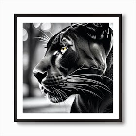 Black Panther 4 Art Print