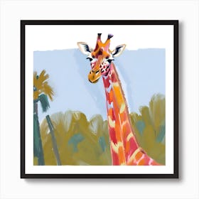 Masai Giraffe 03 Art Print