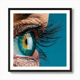 Close Up Of A Woman'S Eye 2 Art Print