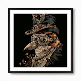 Steampunk Bird 14 Art Print