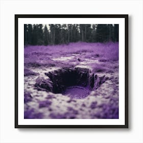 Purple Hole In The Ground Poster